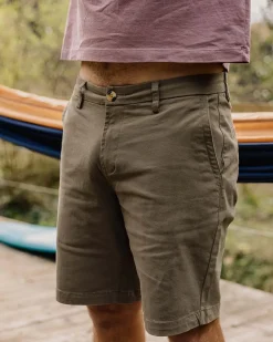 Shorts|Best Sellers>Floris van Bommel 365 Organic Cotton Short Dusty Olive