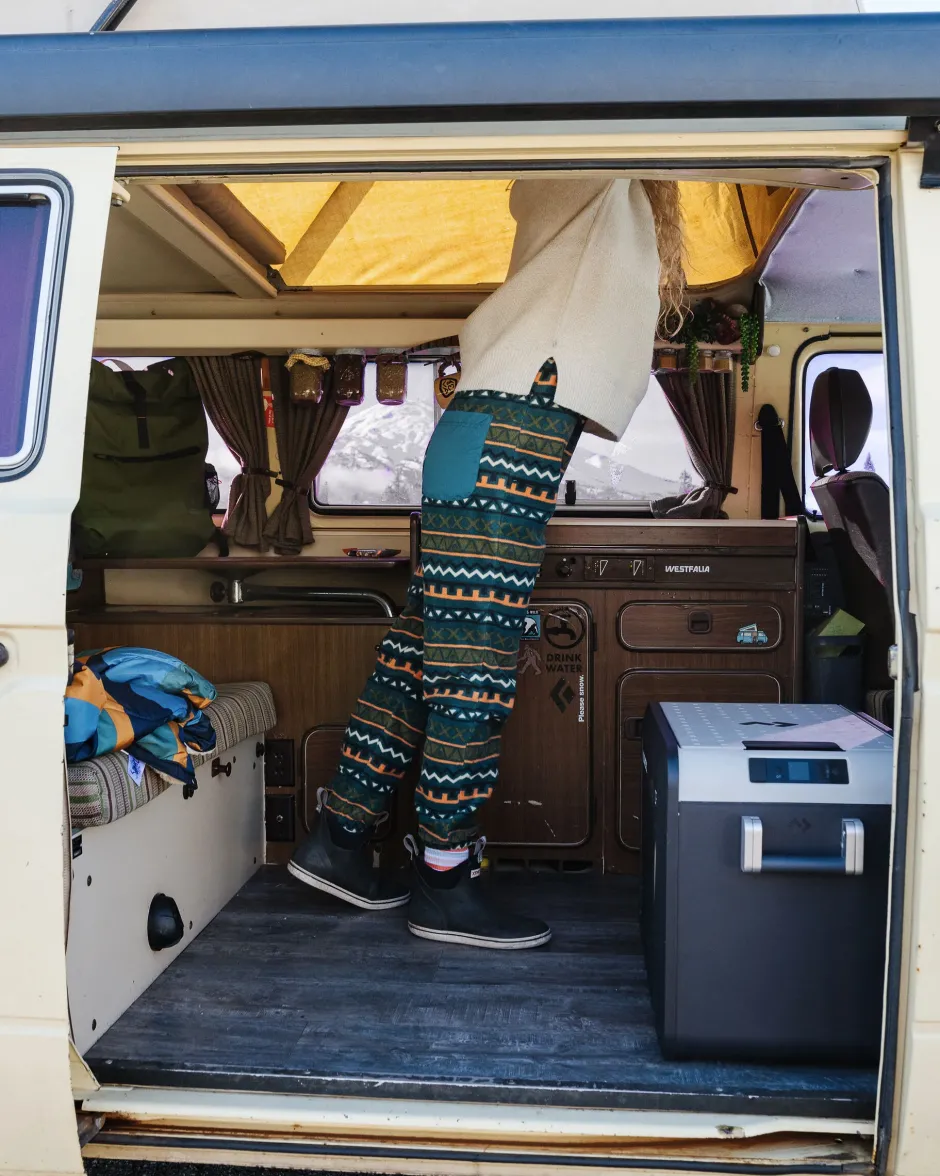 Dungarees & Pants|Best Sellers>Passenger Ace Recycled Polar Fleece Dungarees Retro Geo Mediterranean
