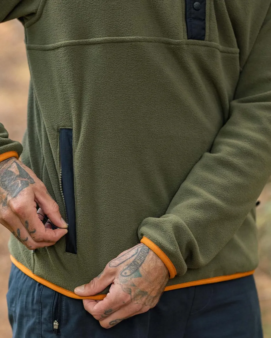 Fleece|Fleece>Passenger Adrift Recycled Polar Fleece Khaki