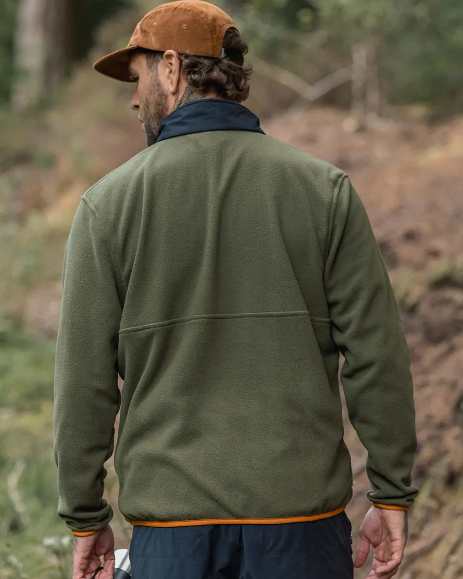 Fleece|Fleece>Passenger Adrift Recycled Polar Fleece Khaki