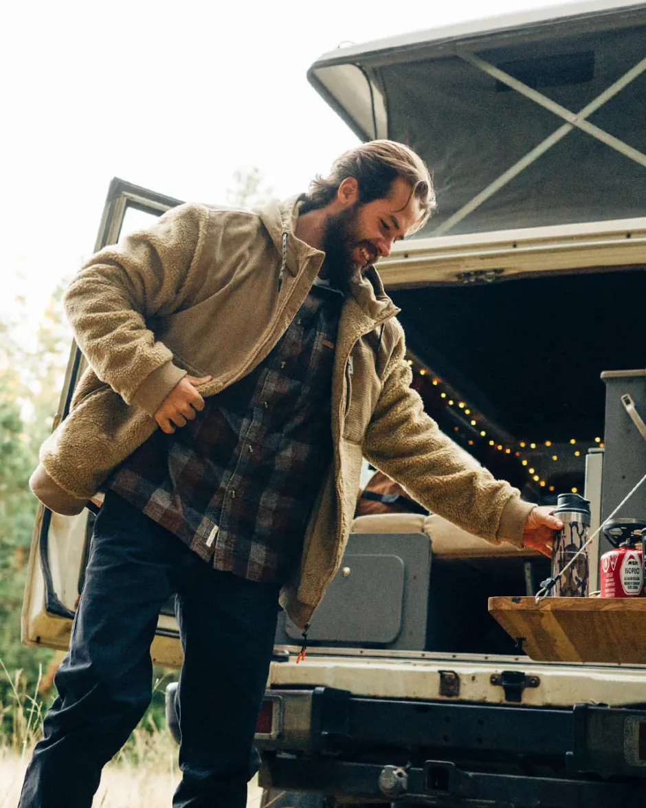 Fleece|Fleece>Floris van Bommel Adventure Recycled Deep-Pile Sherpa Fleece Biscuit
