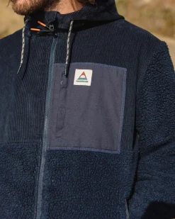 Fleece|Fleece>Floris van Bommel Adventure Recycled Deep-Pile Sherpa Fleece Deep Navy