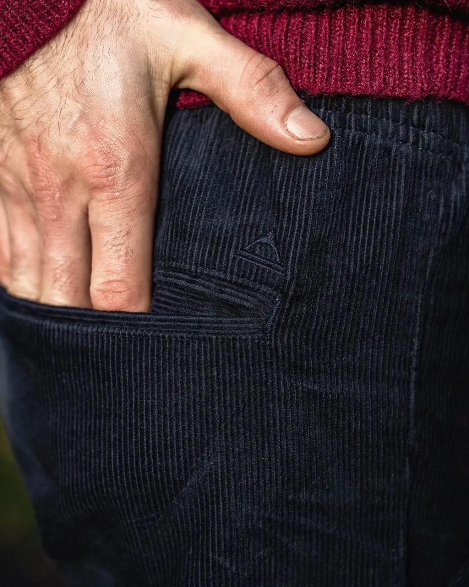 Pants|Best Sellers>Floris van Bommel Adventurer Cord Pants Deep Navy