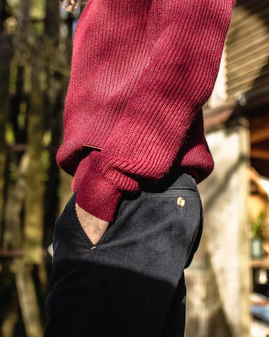 Pants|Best Sellers>Floris van Bommel Adventurer Cord Pants Deep Navy
