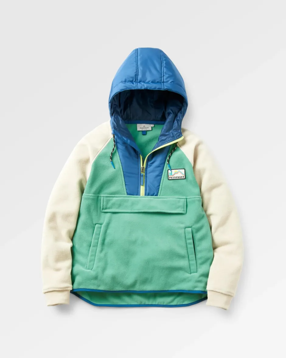 Fleece|Fleece>Passenger Alexander Recycled Polar Hooded Fleece Green Spruce