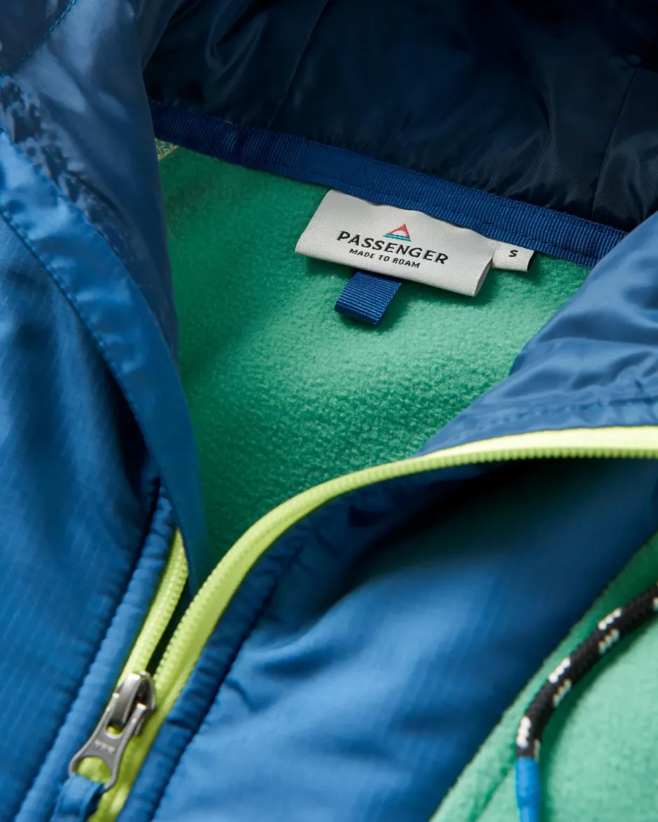 Fleece|Fleece>Passenger Alexander Recycled Polar Hooded Fleece Green Spruce