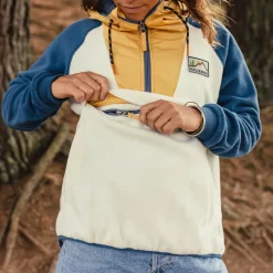 Fleece|Fleece>Passenger Alexander Recycled Polar Hooded Fleece Egret