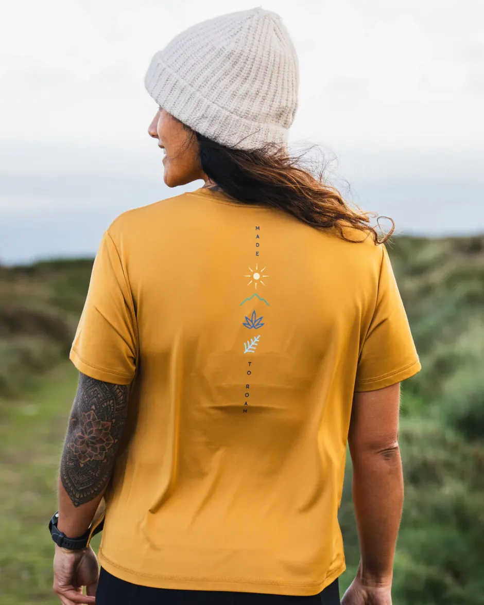 Tops & T-Shirts|Activewear>Passenger Align Active Recycled T-Shirt Dusty Ochre