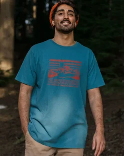 T-Shirts & Tank Tops|Best Sellers>Passenger Alp Recycled Cotton T-Shirt Blue Steel