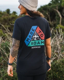 Tops & T-Shirts|Activewear>Passenger Aurora Recycled Active T-Shirt Black