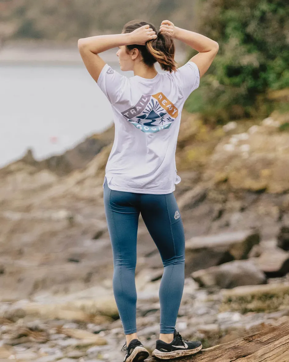 Tops & T-Shirts|Activewear>Passenger Aurora Recycled Active T-Shirt White