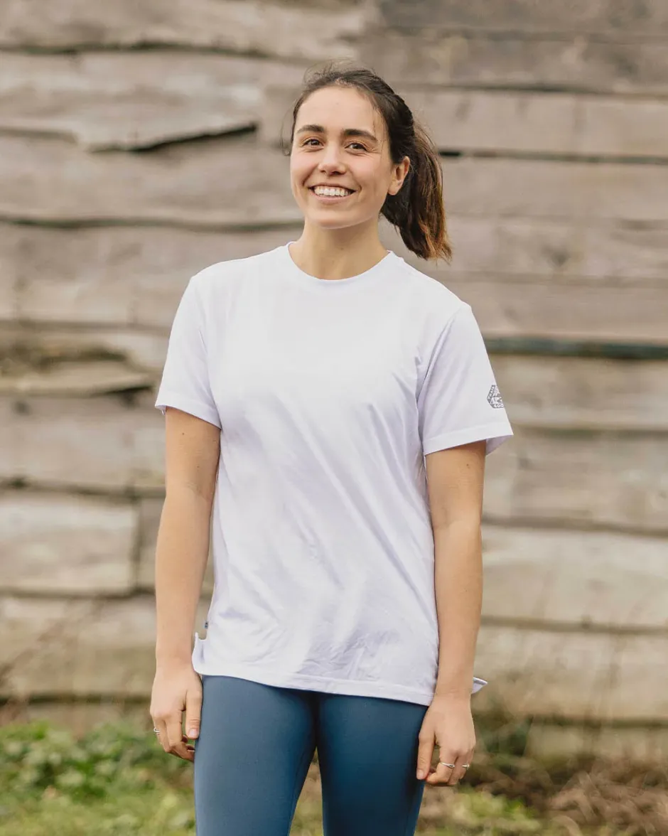 Tops & T-Shirts|Activewear>Passenger Aurora Recycled Active T-Shirt White