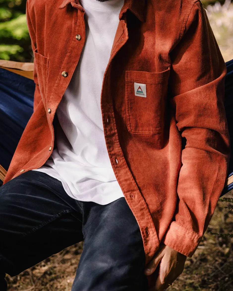 Shirts|Men's Outlet>Passenger Backcountry Cord Shirt Baked Clay