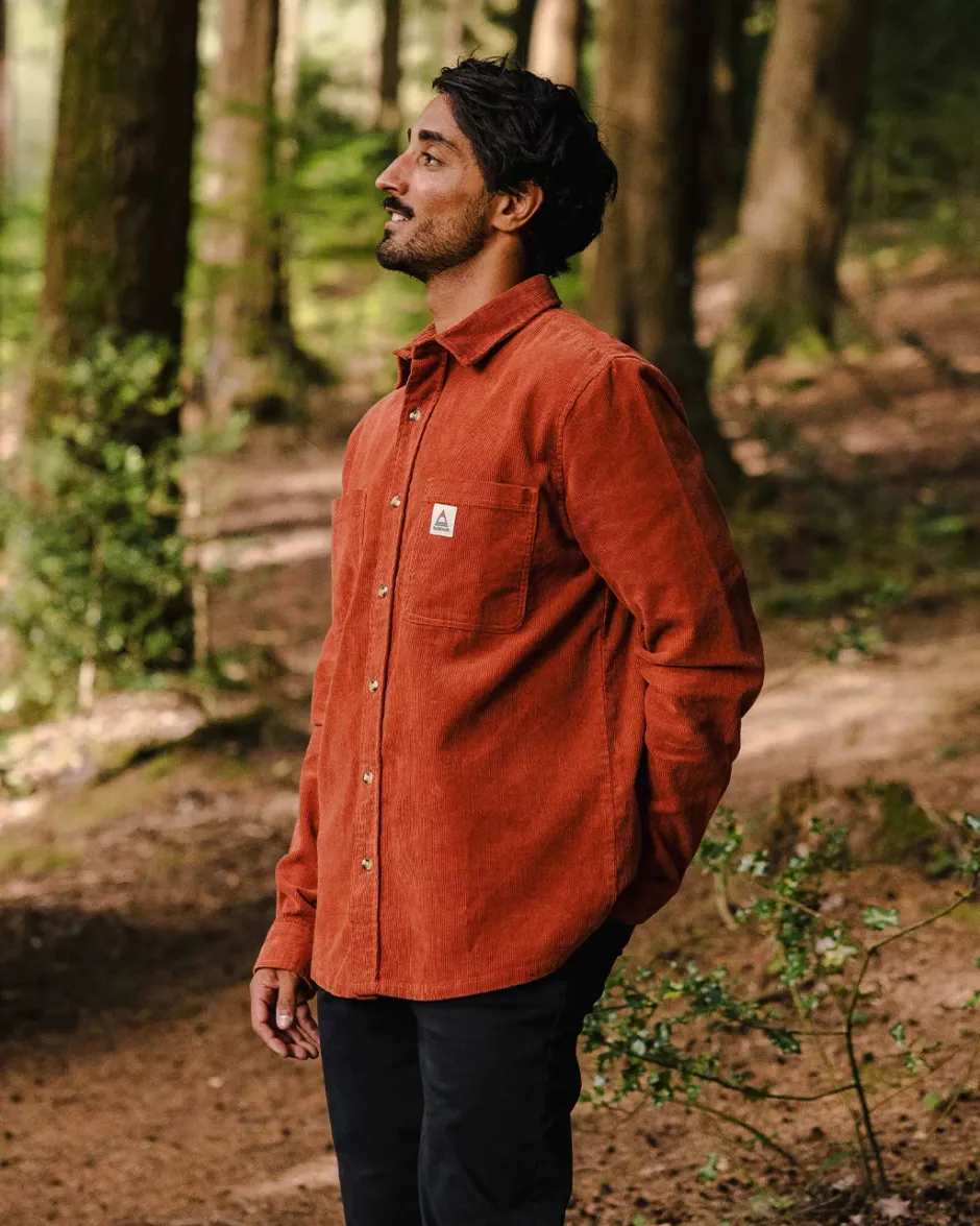 Shirts|Men's Outlet>Passenger Backcountry Cord Shirt Baked Clay