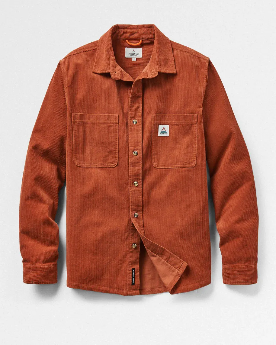 Shirts|Men's Outlet>Passenger Backcountry Cord Shirt Baked Clay