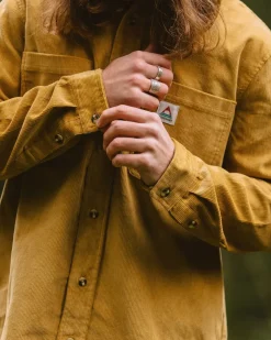 Shirts|Best Sellers>Passenger Backcountry Cord Shirt Mustard Gold