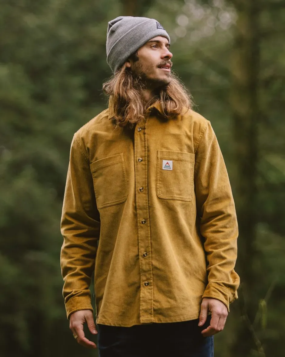 Shirts|Best Sellers>Passenger Backcountry Cord Shirt Mustard Gold