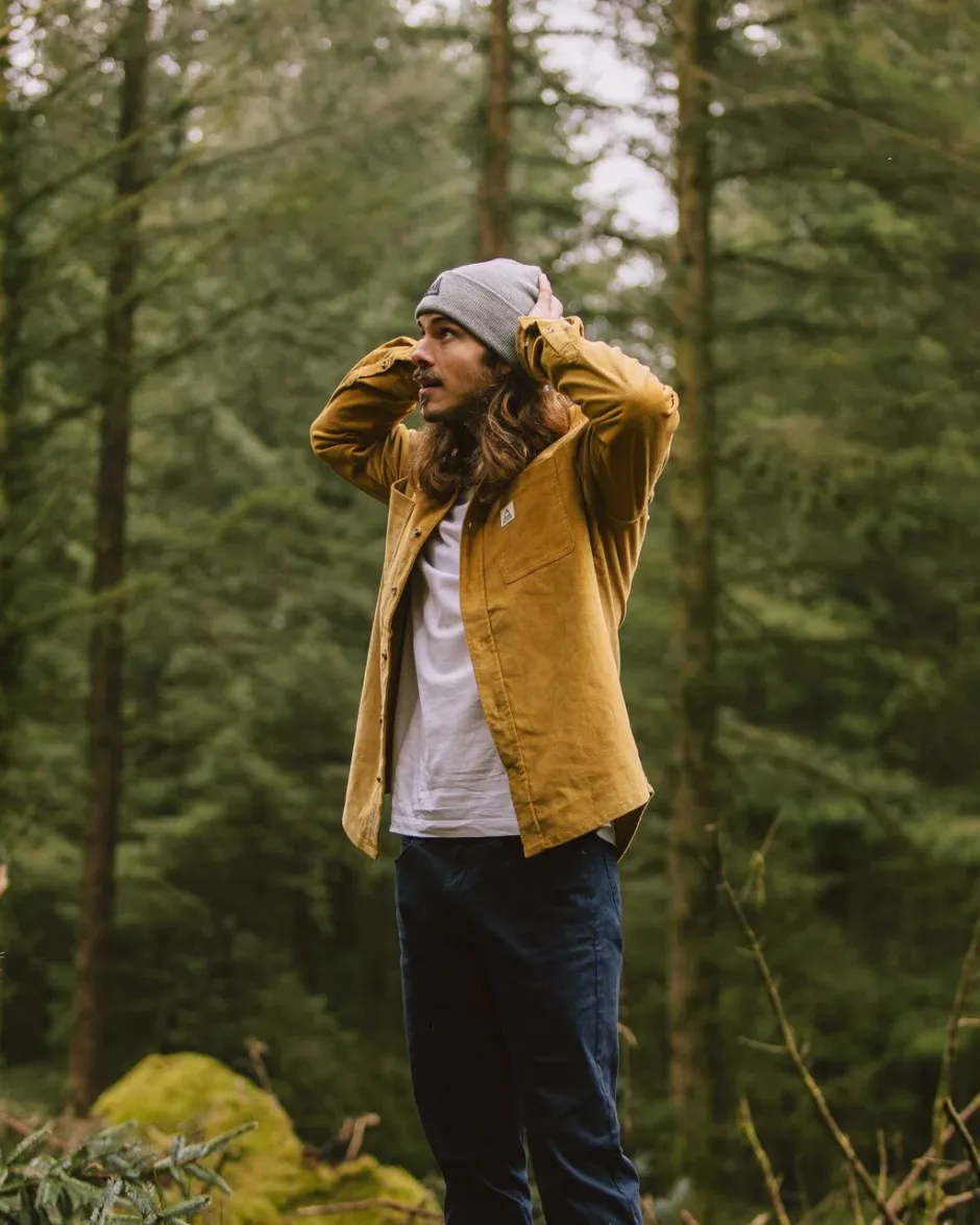 Shirts|Best Sellers>Passenger Backcountry Cord Shirt Mustard Gold
