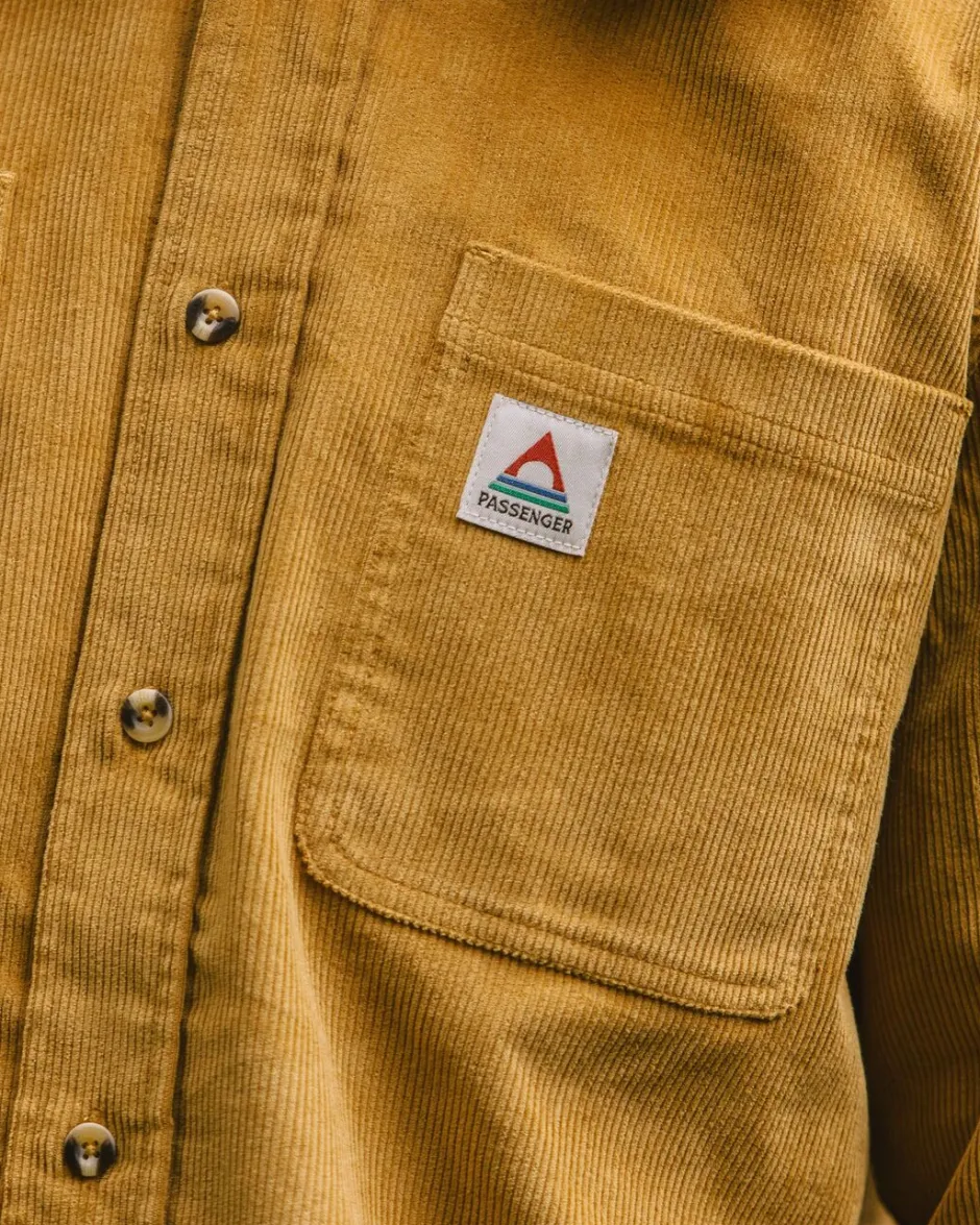 Shirts|Best Sellers>Passenger Backcountry Cord Shirt Mustard Gold