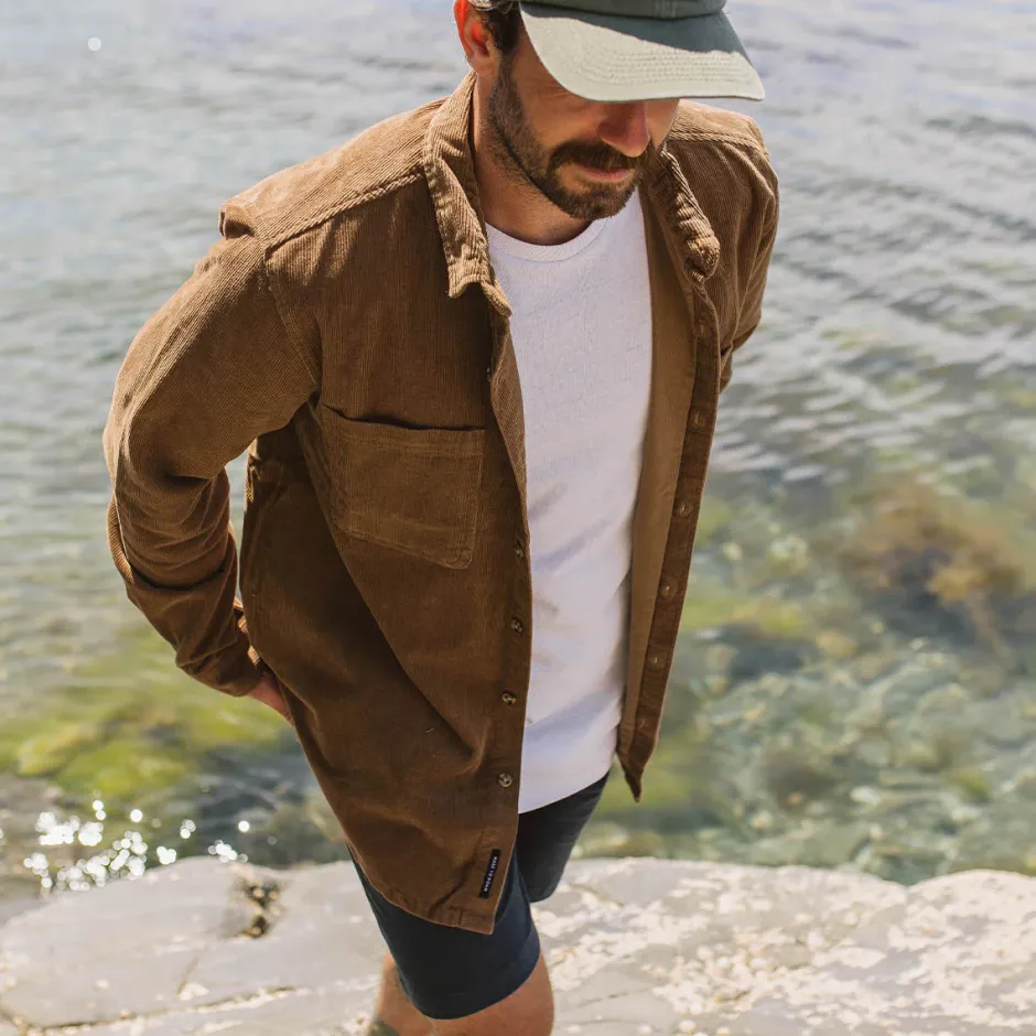 Shirts|Men's Outlet>Passenger Backcountry Cord Shirt Coconut