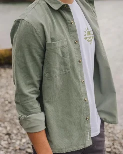 Shirts|Best Sellers>Passenger Backcountry Cord Shirt Pistachio