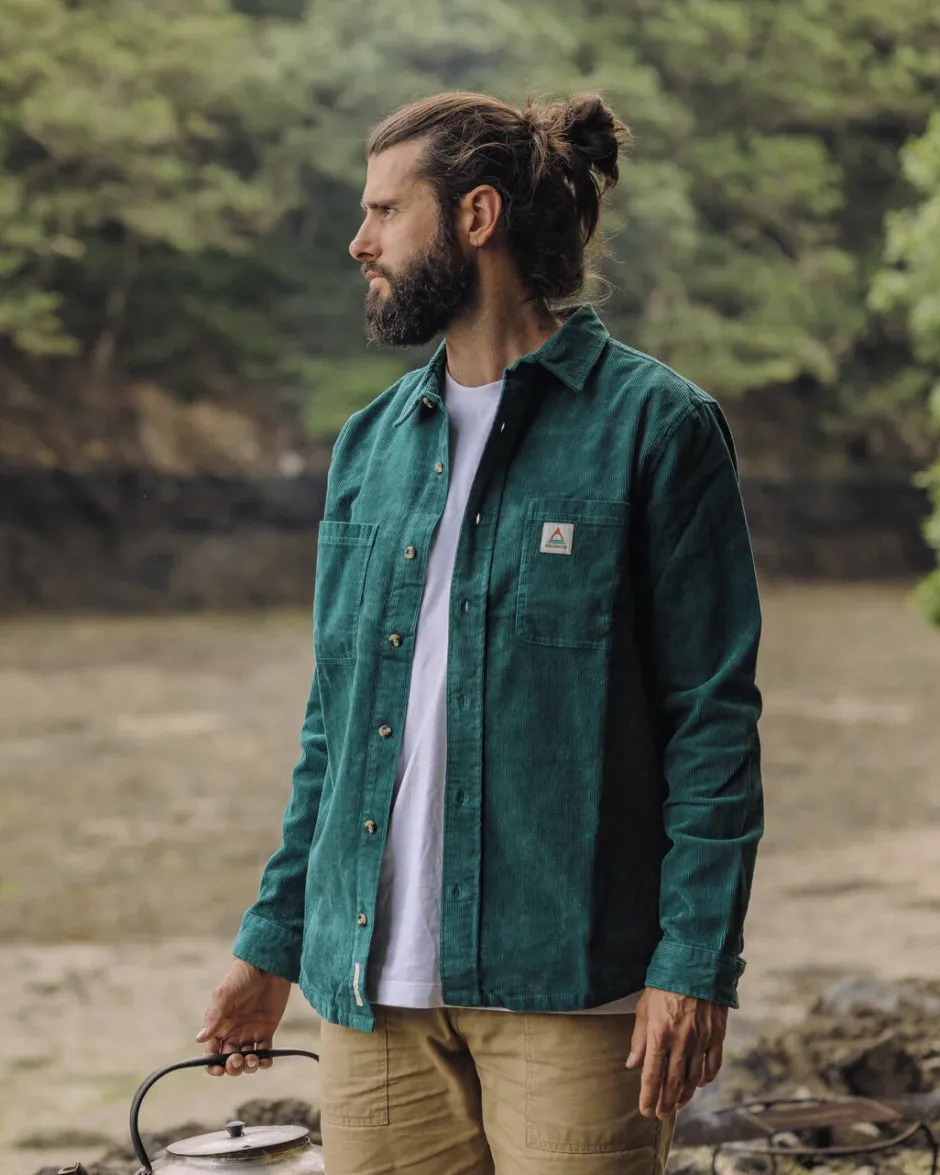 Shirts|Men's Outlet>Passenger Backcountry Cord Shirt Storm Green