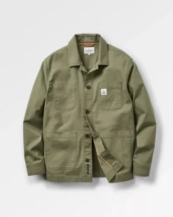Shirts|Overshirts>Passenger Balsa Canvas Overshirt Khaki