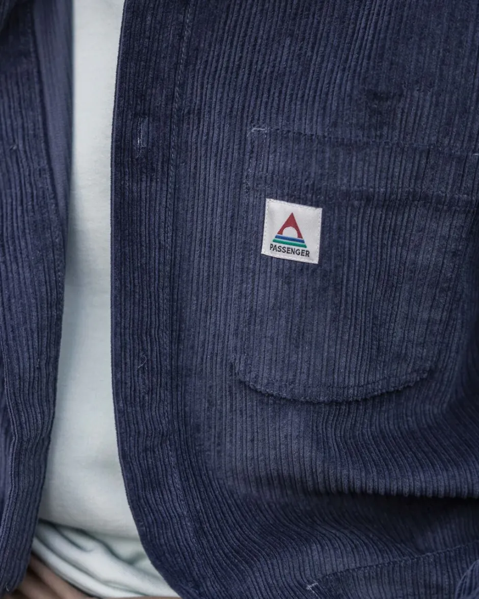 Shirts|Overshirts>Passenger Balsa Cord Overshirt Charcoal