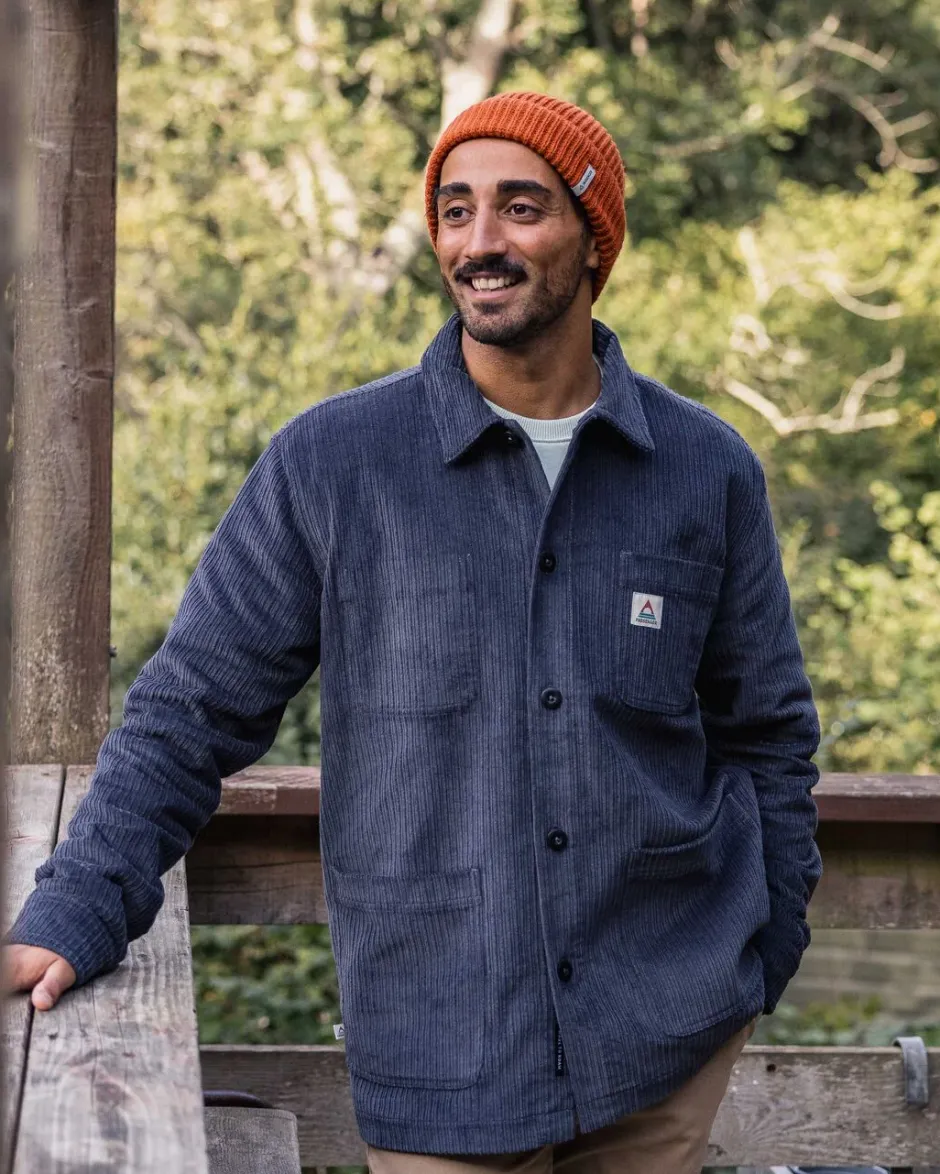 Shirts|Overshirts>Passenger Balsa Cord Overshirt Charcoal