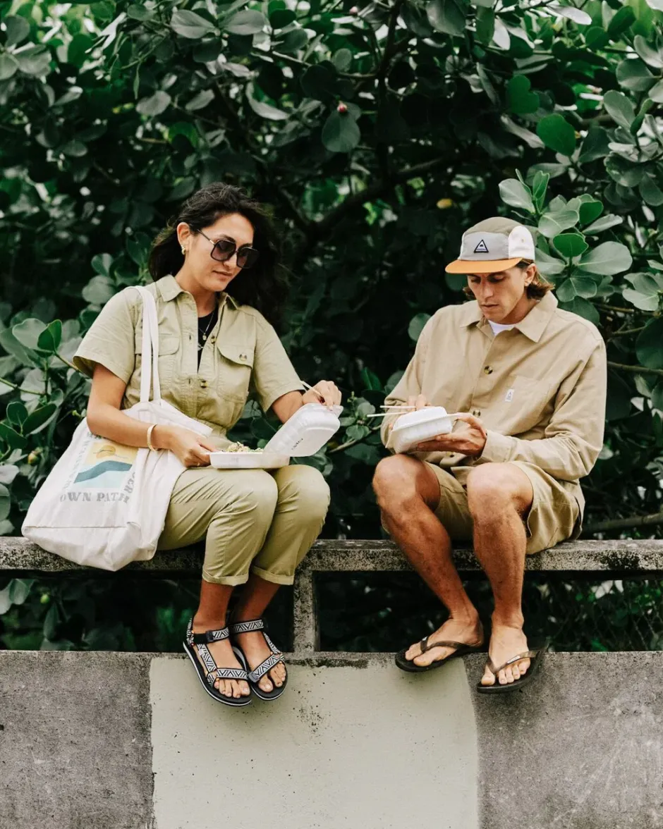 Shirts|Overshirts>Passenger Balsa Organic Cotton Overshirt Biscuit