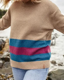 Knitwear|Women's Outlet>Passenger Bay Recycled Knitted Jumper Sand
