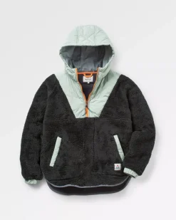 Women's Outlet|Women's>Passenger Beaumont Recycled Sherpa Hooded Fleece Black