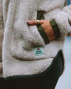 Fleece|Fleece>Passenger Beaumont Recycled Sherpa Hooded Fleece Warm Ivory