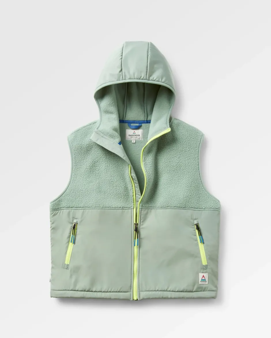Fleece|Fleece>Passenger Beebalm Recycled Sherpa Fleece Vest Pistachio