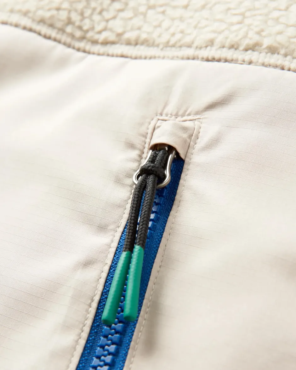 Fleece|Fleece>Passenger Beebalm Recycled Sherpa Fleece Vest Oatmeal