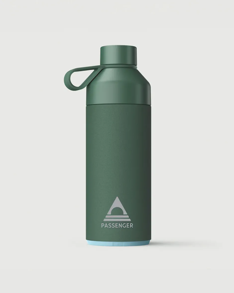 Outdoor Living|Outdoor Living>Floris van Bommel Big Ocean Bottle 1 Litre Passenger Forest Green