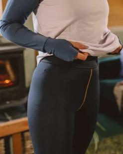 Leggings|Activewear>Passenger Blossom Recycled Base Layer Leggings Deep Navy