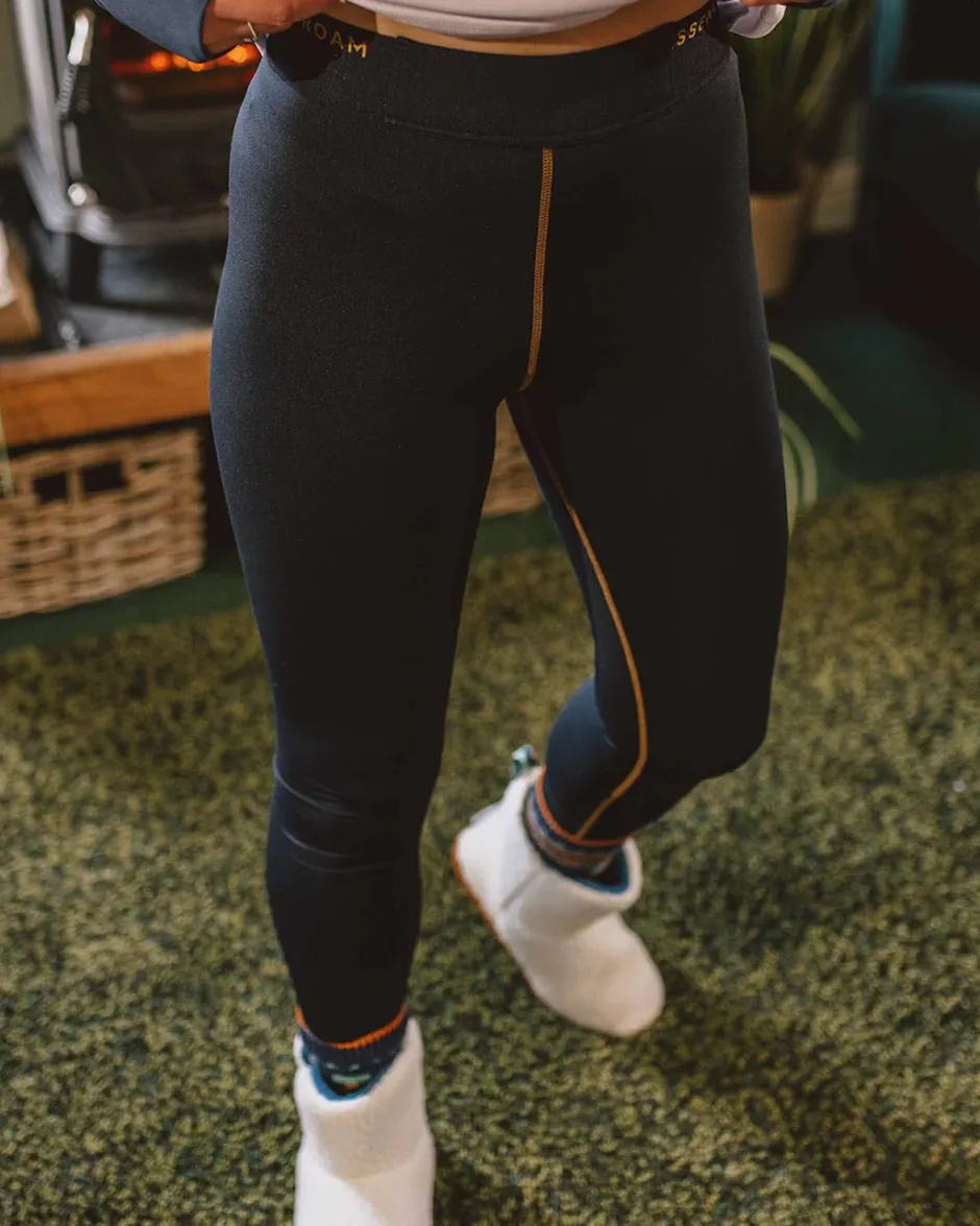 Leggings|Activewear>Passenger Blossom Recycled Base Layer Leggings Deep Navy