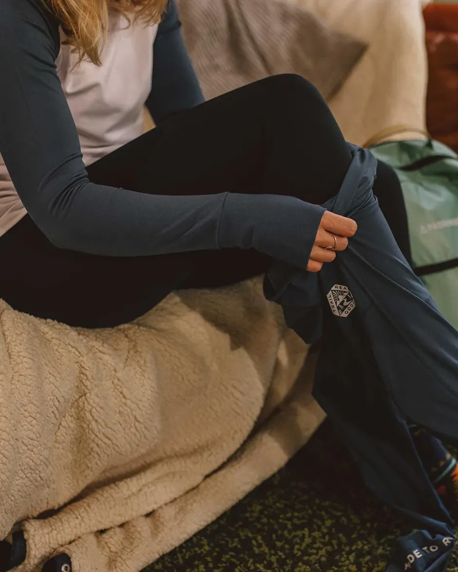 Leggings|Activewear>Passenger Blossom Recycled Base Layer Leggings Deep Navy