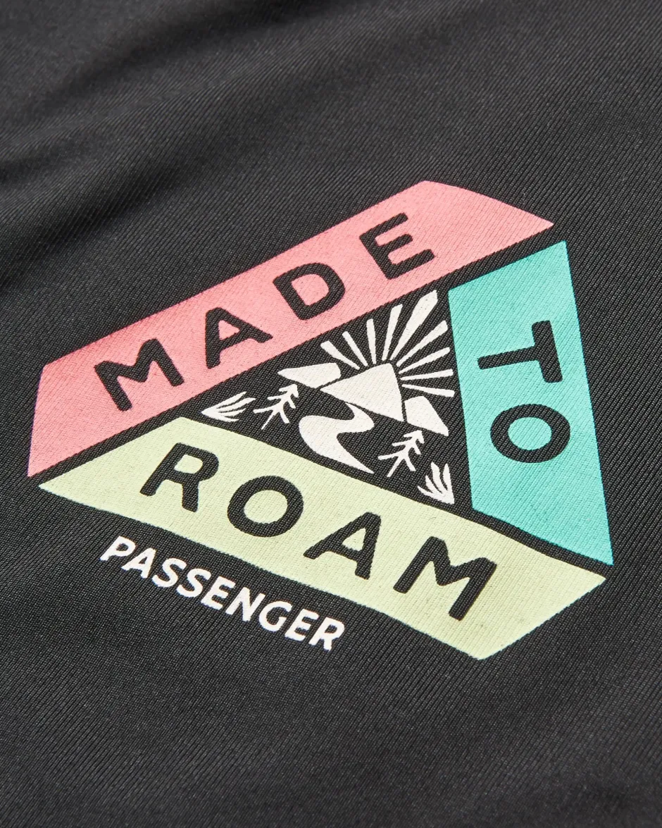 T-Shirts & Tank Tops|Activewear>Passenger Boardwalk Active Recycled Vest Black