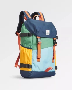 Backpacks & Bags|Backpacks & Bags>Passenger Boondocker Recycled 26L Backpack Navy/ Laurel Green/ Blue Haze