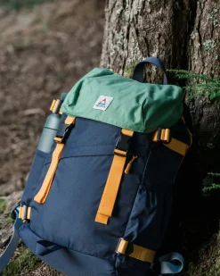 Accessories|Backpacks & Bags>Floris van Bommel Boondocker Recycled 26L Backpack Navy/ Laurel Green