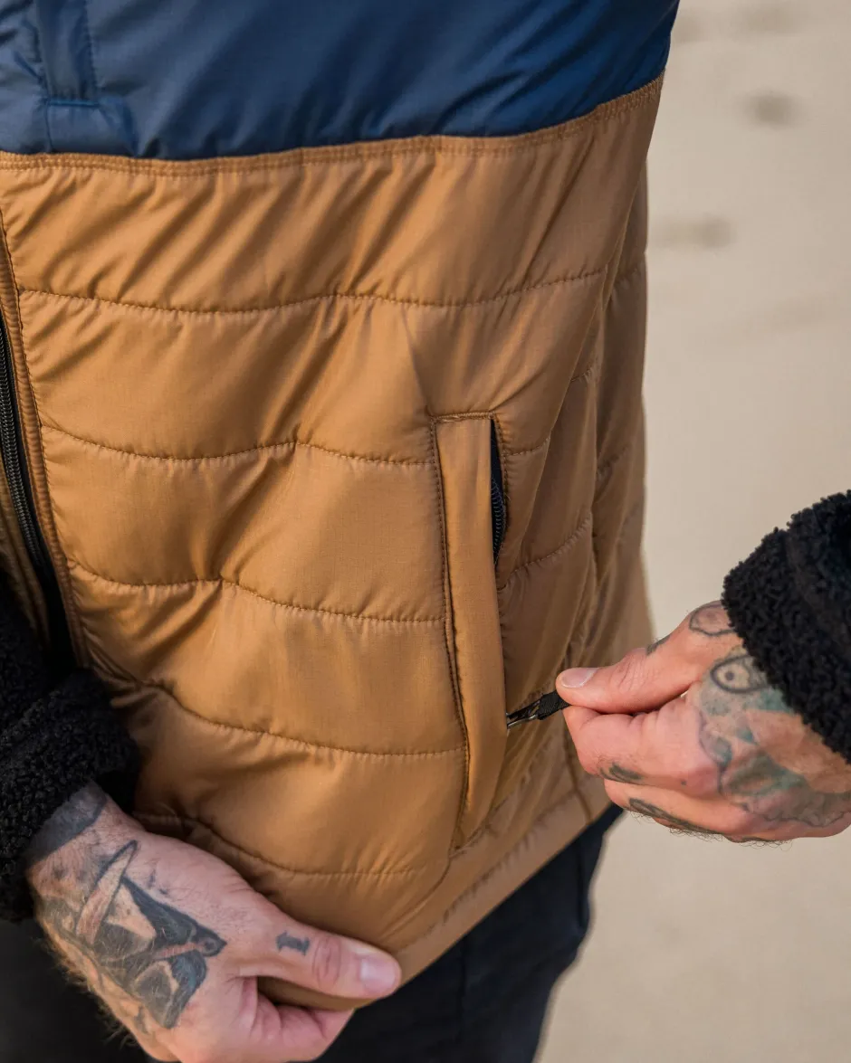 Fleece|Fleece>Floris van Bommel Born Explorer Recycled Polar-Lined Sherpa Fleece Black