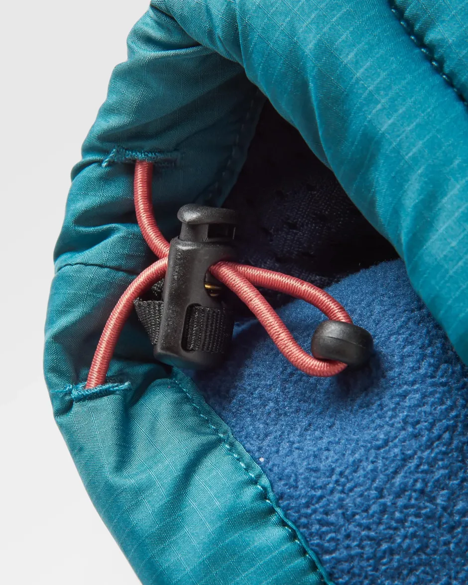 Fleece|Fleece>Floris van Bommel Born Explorer Recycled Polar-Lined Sherpa Fleece Dark Denim