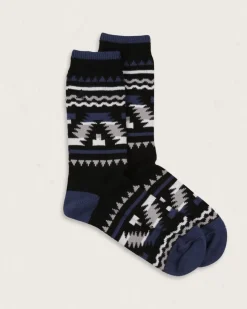 Socks|Socks>Floris van Bommel Bothy Organic Midweight Socks Black