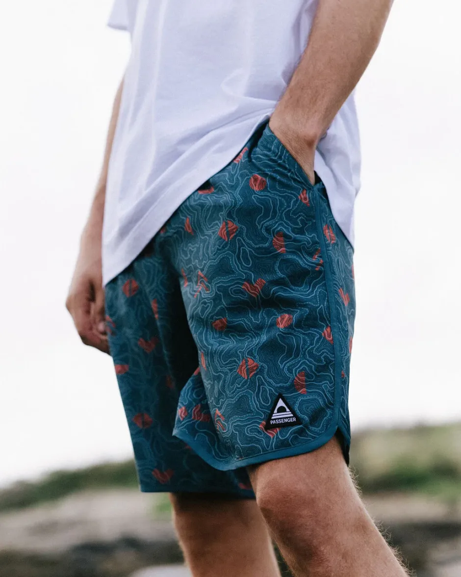 Surf Accessories|Surf Accessories>Floris van Bommel Breaks Recycled Boardshort Mediterranean Map