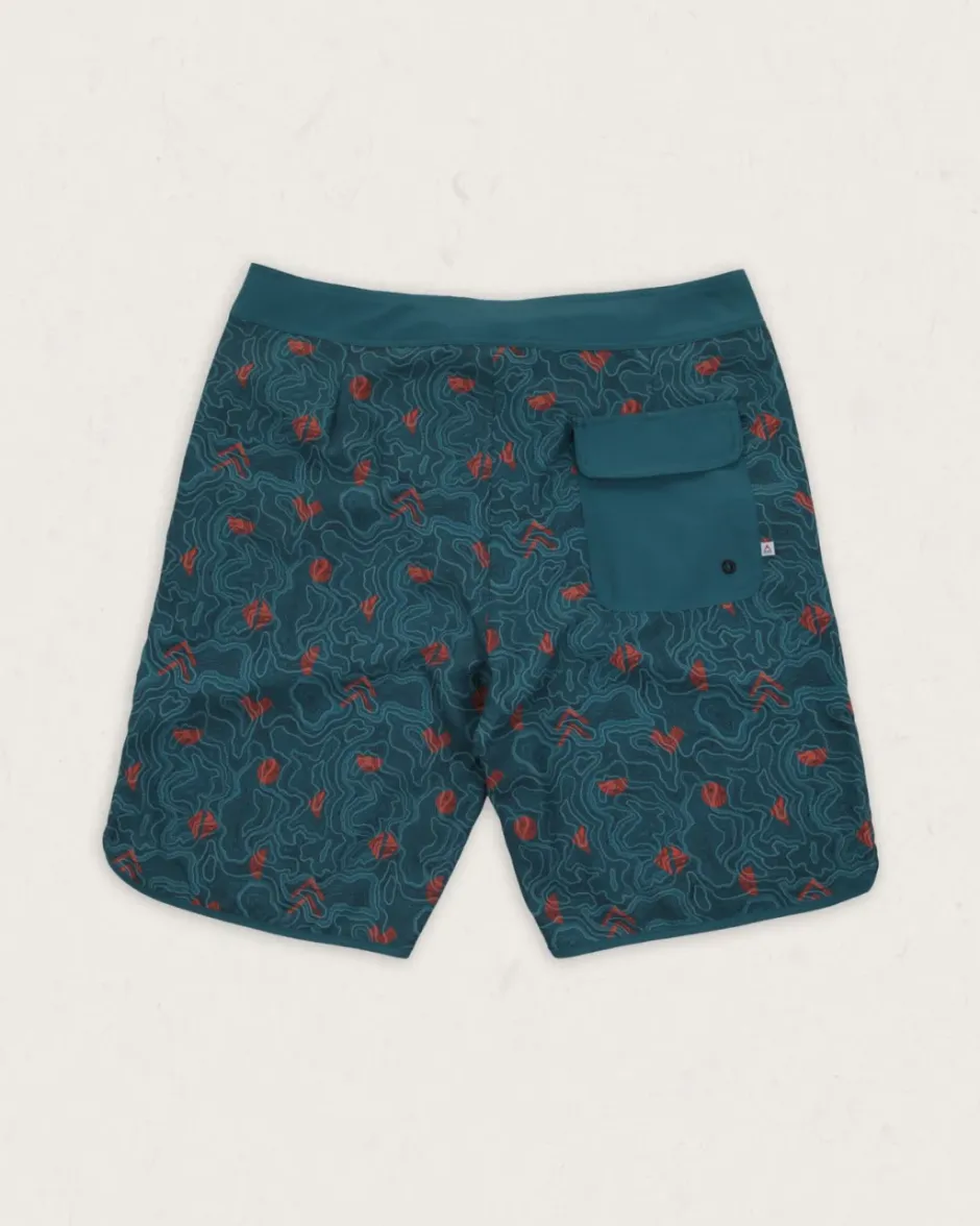 Surf Accessories|Surf Accessories>Floris van Bommel Breaks Recycled Boardshort Mediterranean Map