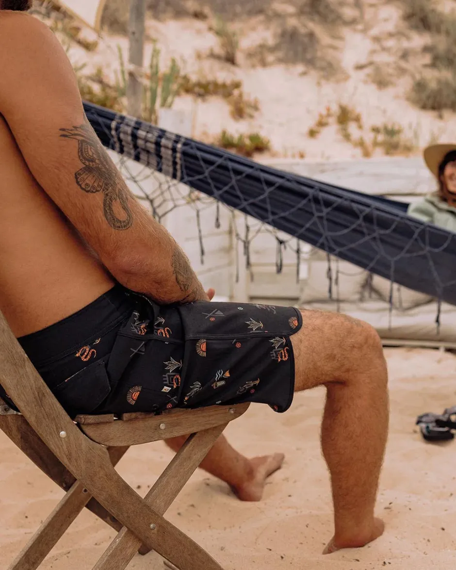 Surf Accessories|Surf Accessories>Floris van Bommel Breaks Recycled Boardshort Taco Time Black