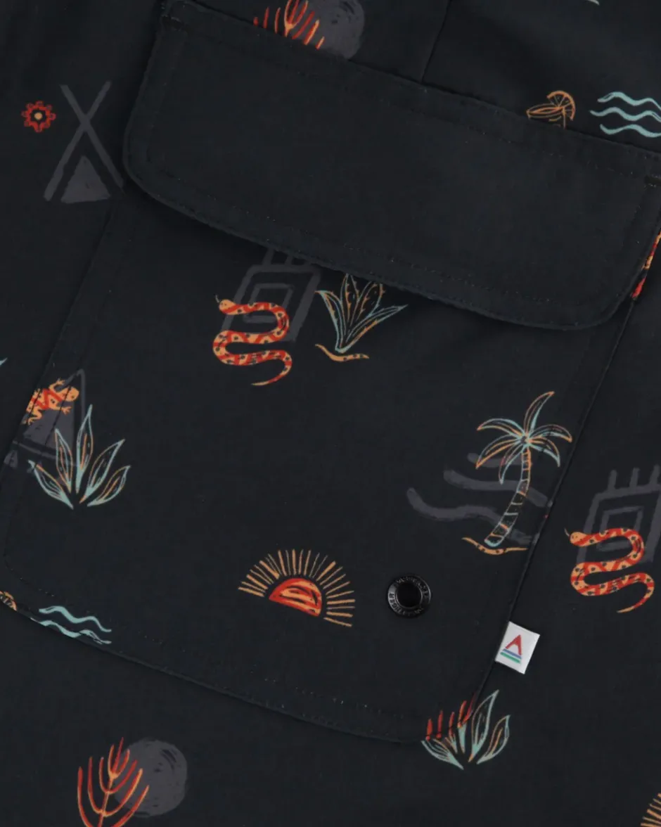 Surf Accessories|Surf Accessories>Floris van Bommel Breaks Recycled Boardshort Taco Time Black