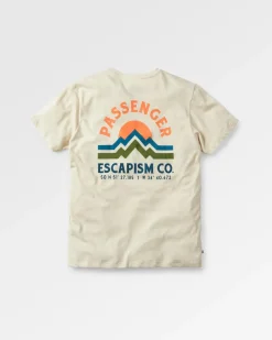 Tops & T-Shirts>Passenger Breathe Recycled Cotton Marl T-Shirt Milky Marl